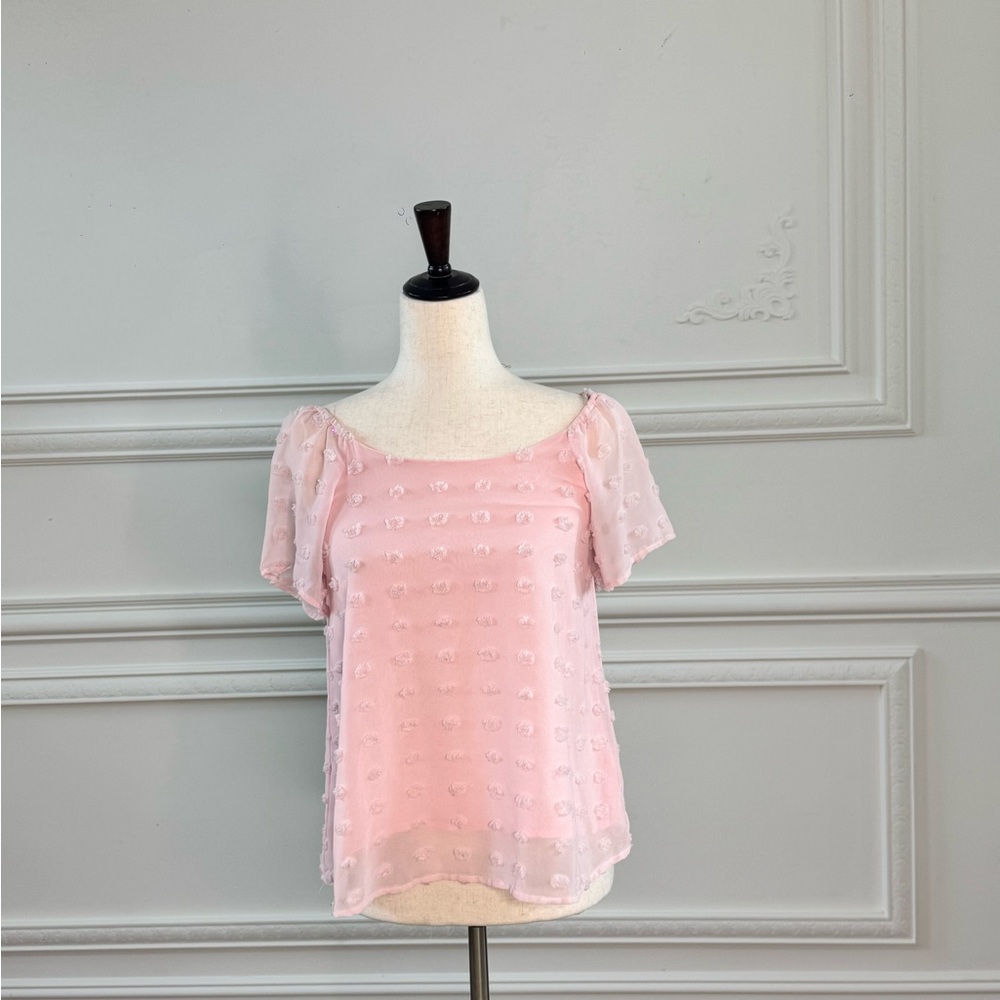 Mi Ami Elegant Pink Women's Top blouse Xs